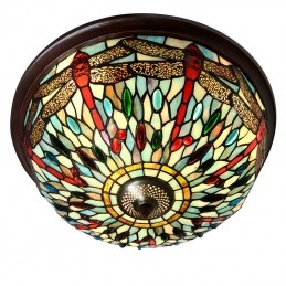 Vitraliu Tiffany rotund de...