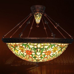 Lampă suspendată Tiffany cu...