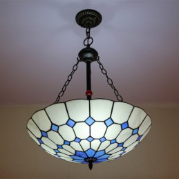 Lampă suspendată Tiffany cu...