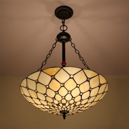Lampă suspendată Tiffany cu...