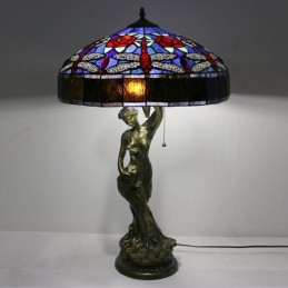 Lampa de Masa Stil Tiffany...
